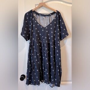 V-Neck Swing Dress